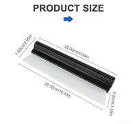 Silicone Car Window Wiper Blade, 10-Inch and 12-Inch Water Squeegee Scraper for Auto, V-Shaped Design, Soft Scratch-Free Cleaning, Lightweight Portable Tool for Vehicle Maintenance(C)