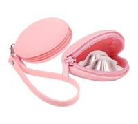 Silicone Carry Case for Silver Nursing Cups,Reusable Storage Bag Nipple Shield Holder for 16-28mm Silver Nipple Covers Breastfeeding (Pink)