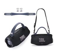 Silicone Carrying Strap for JBL Xtreme 5/4/3/2, Removable Handle Belt with Non-Slip Design & Aluminium Screws, Portable Travel Hand Grip for Outdoor Camping Beach Party (Blue)