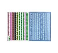 Silicone Carved Molds Craft Nails Art Tools Handmade Craft Supplies for Nails Art Creation and Versatile Decoration Use Embossed Nail Patterns
