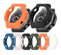 Silicone Case Compatible with AMAZFIT T-Rex 3 Watch Case Replacement TPU Sleeve Protector Armor Anti-Scratch Bezel Silicone Band Cover Case for AMAZFIT T-Rex 3 Accessories (6 pcs)