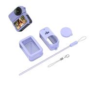 Silicone Case Compatible with DJI Osmo Nano - Full Body Protection, Lens Cap, Non-Slip Surface, Anti-Collision and Anti-Drop Set (Purple)