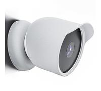 Silicone Case Compatible with Google Nest Cam Battery Home Security Camera System, Google Nest Cam Cover, Waterproof Protective Case Made of Soft, Durable Silicone for Google Nest Cam, White