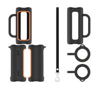 Silicone Case Compatible with Grip Neon Can, Protective Cover with Shockproof Dust-Proof Design, Soft Shell for Portable Bluetooth Speaker (Black)