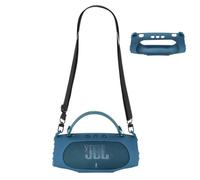 Silicone Case Compatible with JBL Charge 6 Portable Bluetooth Speaker Cover, Subwoofer Resistant Drop Crash, Mountaineering Hiking Outdoor Travel Carrying for JBL Charge6 case (Blue)