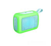 Silicone Case Compatible with JBL GO 5, Shockproof Protective Cover with Luminous Design (Green)