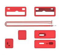 Silicone Case Compatible with Kodak Charmera - Shockproof Protective Cover with Waterproof Scratch Guard for Keychain Camera (red)