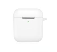 Silicone Case Compatible with Marshall Minor IV Earbuds - Shockproof & Signal-Friendly, Full Package Protection with Carabiner (White)