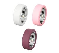 Silicone Case Compatible with Oura Ring 5, 3/6-Pack Colourful Daily Set, Soft Bumper for Gen 5, Sweat-Proof Sleeve, Size 6-9 & 10-13 (3 PCS(White, Pink, Burgundy), M（size 10-13）)
