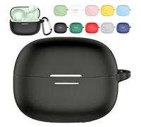 Silicone Case Compatible with Redmi Buds 8 Pro,360° Full Body Protection,Shockproof & Anti-Dust Earphone Cover,Ultra-Thin Soft Charging Case with Precise Cutouts,Supports Wireless Charging (Black)