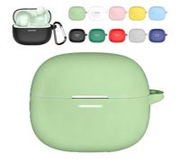 Silicone Case Compatible with Redmi Buds 8 Pro,360° Full Body Protection,Shockproof & Anti-Dust Earphone Cover,Ultra-Thin Soft Charging Case with Precise Cutouts,Supports Wireless Charging(Green tea)