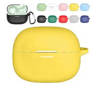 Silicone Case Compatible with Redmi Buds 8 Pro,360° Full Body Protection,Shockproof & Anti-Dust Earphone Cover,Ultra-Thin Soft Charging Case with Precise Cutouts,Supports Wireless Charging (Yellow)