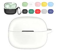 Silicone Case Compatible with Redmi Buds 8 Pro,360° Full Body Protection,Shockproof & Anti-Dust Earphone Cover,Ultra-Thin Soft Charging Case with Precise Cutouts,Supports Wireless Charging (White)