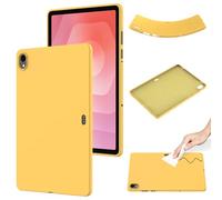 Silicone Case Compatible with Samsung Galaxy Tab S11 11 Inch 2025 SM-X730 X736B, Ultra Thin Pure Color Shockproof Back Shell Soft TPU Protective Cover (Yellow)