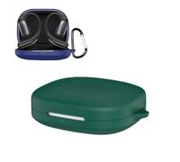 Silicone Case Compatible with Shokz OpenFit Pro, Shockproof Dustproof Protective Cover with Carabiner (Green)
