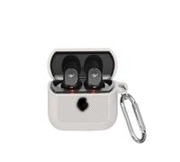 Silicone Case Compatible with Skullcandy Mod with Keychain, Shockproof Protective Cover with Carabiner for Man Woman