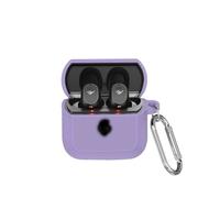 Silicone Case Compatible with Skullcandy Mod with Keychain, Shockproof Protective Cover with Carabiner for Man Woman