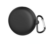 Silicone Case Compatible with Soundcore Sleep A30 - Protective Cover with Carabiner, Shockproof and Dustproof (Black)