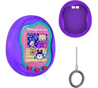 Silicone Case Compatible with Tamagotchi Uni Virtual Protective Case with Finger Cord (Purple)