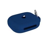 Silicone Case Cover Compatible with Anker Soundcore AeroFit 2, Shock-Absorbing Protective Case with Carabiner, Skin-Friendly Soft Protector, Anti-Scratch, Dustproof, Easy to Carry (Blue)