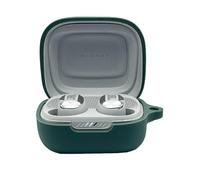 Silicone Case Cover Compatible with JBL Live Free 2/JBL Live Pro 2TWS True Wireless Earbuds, Protective Earphones Skin Cover with Keychain Hook (Green)