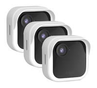 Silicone Case Cover for All-New Blink Outdoor 4 (4th Gen) - Weatherproof Protective Skin Cover with Hat Brim for All-New Blink Outdoor 4 & 2K Smart Security Camera (White, 3 Pack)