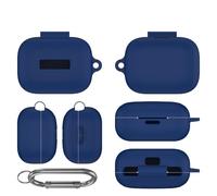 Silicone Case Cover for EarFun Air Pro4 Wireless Earbuds Accessories, Soft Protective Case,Anti-scratch Dust-proof (Blue)