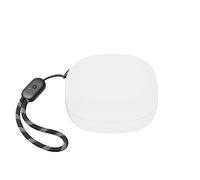 Silicone Case Cover for Soundcore P20i,Protective Shockproof Soft Skin Headphone Cover with Hand Strap,Support Wireless Charging (white)