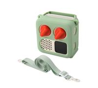 Silicone Case Cover for Yoto Mini (2024 Edition), TXEsign Travel Carrying Case with Adjustable Shoulder Strap Protective Cover for Yoto Mini Player (Light Green)