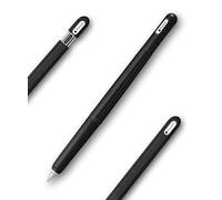 Silicone Case Cover Skin Compatible with Apple Pencil (2nd Gen/Pro/USB-C) - Protective Sleeve, Comfortable Grip, Ergonomic Anti-Slip Design, Lightweight & Scratch-Resistant (Black)