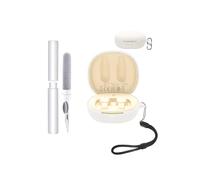 Silicone Case for 1MORE Ear Clip S12 Open-Ear Headphones - Shockproof, toergy Waterproof, Slim & Soft Cover, with Lanyard, Keychain & Cleaner Kit, White