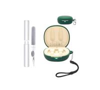 Silicone Case for 1MORE Ear Clip S12 Open-Ear Headphones - Shockproof,toergy Waterproof, Slim & Soft Cover, with Lanyard, Keychain & Cleaner Kit, Green