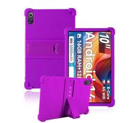 Silicone Case for Ainmel AMNC12 2025 10 inch Table with Full Coverage,toergy Shockproof, Anti-scratch, Adjustable Stand, and Soft Silicone Cover,Purple