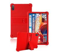 Silicone Case for Ainmel AMNC12 2025 10 inch Table with Full Coverage,toergy Shockproof, Anti-scratch, Adjustable Stand, and Soft Silicone Cover,Red