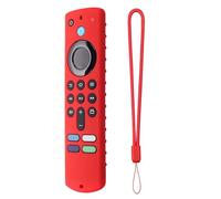Silicone Case for Ama-zon Fir-e TV Stick 4K Remote Control, Protective Cover with Lanyard, Gl-ow in The Dark, Anti-Slip Shockproof