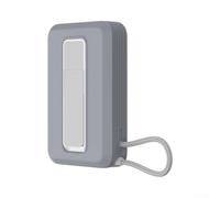 Silicone Case for Anker A1116 with Built-in Cable(Gray) | Built-in charging cable, no extra cords needed, for instant power for access, silicone material, sl esign