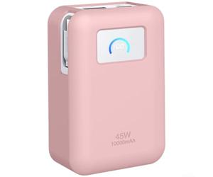 Silicone Case for Anker for nano 45W Power Bank - Lightweight Portable Charger Protector with Easy for access Ports - Stylish Fit 9x6x4cm(Pink)