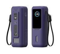 Silicone Case for Anker Laptop Power Bank 165W (25000mAh) with 1/4-inch Nut Hole, TF/Sim Card, Card Pin Storage Slot for Anker Power Bank 165W Skin-Friendly Anti-Lost Protective Case (Purple)