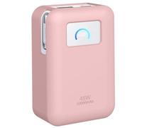 Silicone Case for Anker Nano 45W 10000mAh, Protective Sleeve Soft Rubber Anti-Drop Scratch-resistant Protector with Wrist Strap (pink)