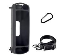 Silicone Case for Anker Soundcore Motion+ Bluetooth Speaker, Waterproof portable Rubber Travel Carry Pouch with Strap Carabiner (Black)