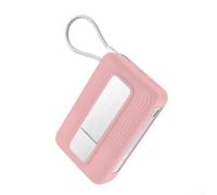 Silicone Case for Anker Zolo A1116 Power Bank - Full Protective Hard Cover Soft Skin Anti-Lost Case Comfortable to Hold Washable Storage Bag for Outdoor Daily Use(Pink)