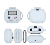 Silicone Case For Beats Powerbeats Fit Headphone, Soft Silicone Shockproof and Dustproof Full Protective Skin Case Cover with Carabiner