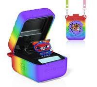 Silicone Case for Bitzee Digital Pet - Kid Friendly Portable Design Shock Absorbing Easy Carry Digital Pet Protective Cover 2023 (Red Mixed Color)