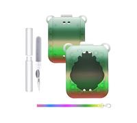 Silicone Case for Bitzee Interactive Toy Harry Potter - Soft Protective Cover with lanyard & Cleaning Pen,toergy Comfortable, Portable Anti-Scratch Skin for Pet Game Machine (Green mixed)