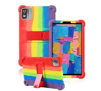Silicone Case for Blackview Link 2 8.68 inch Table with Full Coverage,toergy Shockproof, Anti-scratch, Adjustable Stand, and Soft Silicone Cover,Rainbow