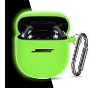 Silicone Case for Bose QuietComfort Earbuds II Case (2022) & New Bose QuietComfort Ultra Case (2023), Shockproof Protective Bose QuietComfort Earbuds 2 Case Cover for Man Women with Keychain (Green)
