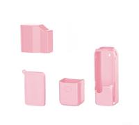 Silicone Case for DJI Pocket 4 Pro, Soft Shockproof Protective Cover, Four-Piece Set for Osmo Camera Drop Abrasion Prevention(Pink 4-piece set)