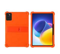 Silicone Case for DOOGEE T10W 10.1 inch Tablet - Kids Friendly Shockproof Silicone Soft Shock Proof Protective Cover with PC Adjustable Stand (Orange)