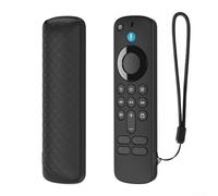 Silicone Case for For Fire TV 4K HD Newest Model Remote Control Providing Shock Absorption and Precise Cutouts (Black)