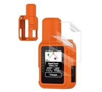 Silicone Case for Garmin inReach Mini 3/3 Plus Global Satellite Communicator, FJIASTB Shockproof Cover with Soft Screen Protector Film (Orange)